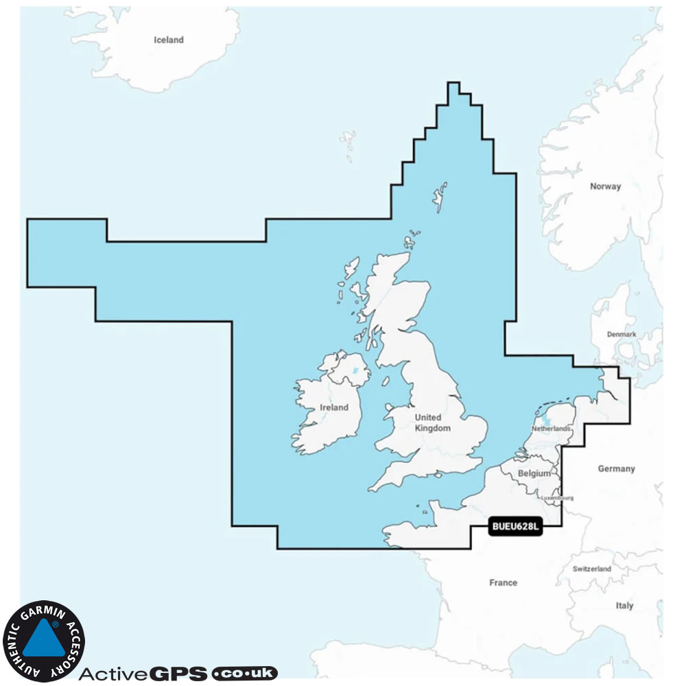 Garmin Navionics+ UK, Ireland and Holland Update Card