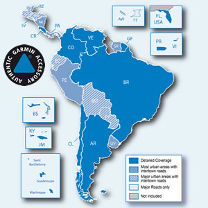 Garmin City Navigator NT South America maps on microSD/SD card