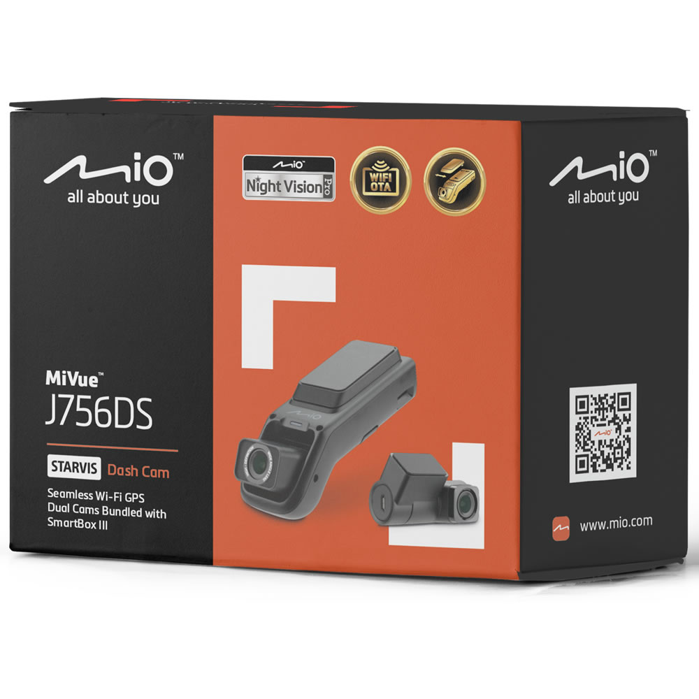 Mio MiVue J756DS in the box